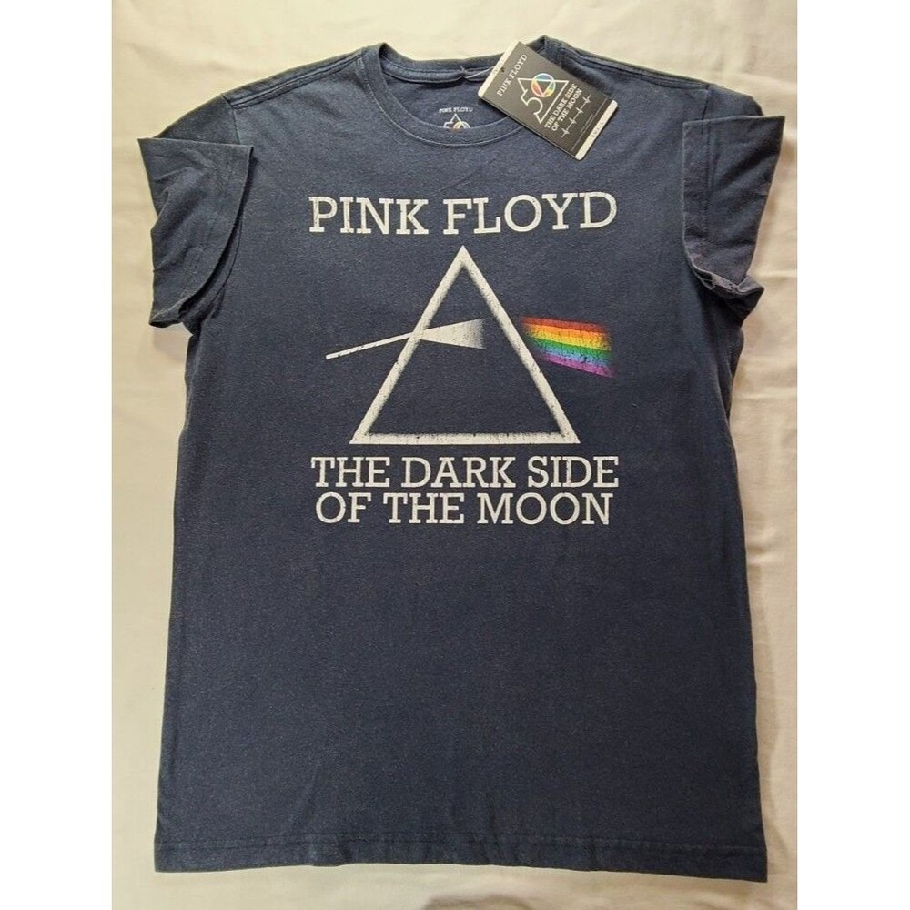 Pink Floyd Dark Side Moon Tee Small 50th Anniversary Graphic Shirt NWT